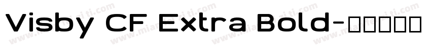 Visby CF Extra Bold字体转换